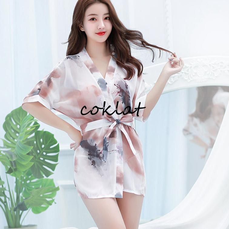 ✧Sản Phẩm Mát Mẻ✰ Đầm Ngủ Kiểu Kimono Gợi Cảm Chất Liệu Chiffon A187-2 34 ✧ | BigBuy360 - bigbuy360.vn