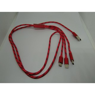 Cáp sạc sạc điện thoại 3 đầu (USB 5V 2A)