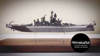 📌 Mô hình lắp ghép kim loại 3d Thiết giáp Hạm USS Missouri