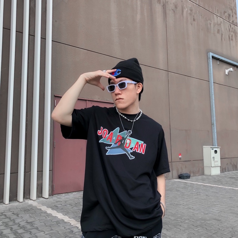 Áo thun tay lỡ Jordan.tshirt phông Unisex nam nữ Cotton oversize form rộng HYPO
