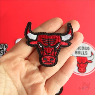 ♚ Miếng dán sắt Red Bull Head ♚ 1pc Tự Làm May Trên Sắt Trên Huy Hiệu Miếng Dán