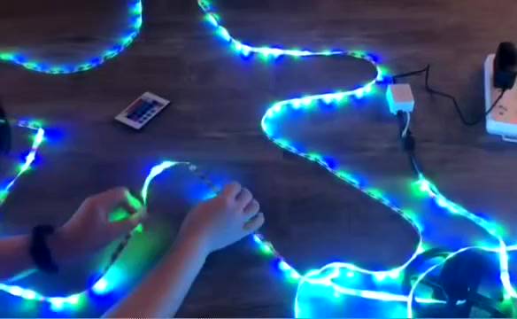 Cuộn đèn Led dây dán 5m dán tường đổi nhiều màu (RGB) có remote điều khiển - Đèn Led Tiktok Trang Trí Phòng Ngủ | BigBuy360 - bigbuy360.vn