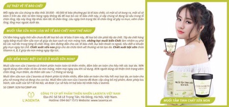 Muối tắm sữa non Lasenta