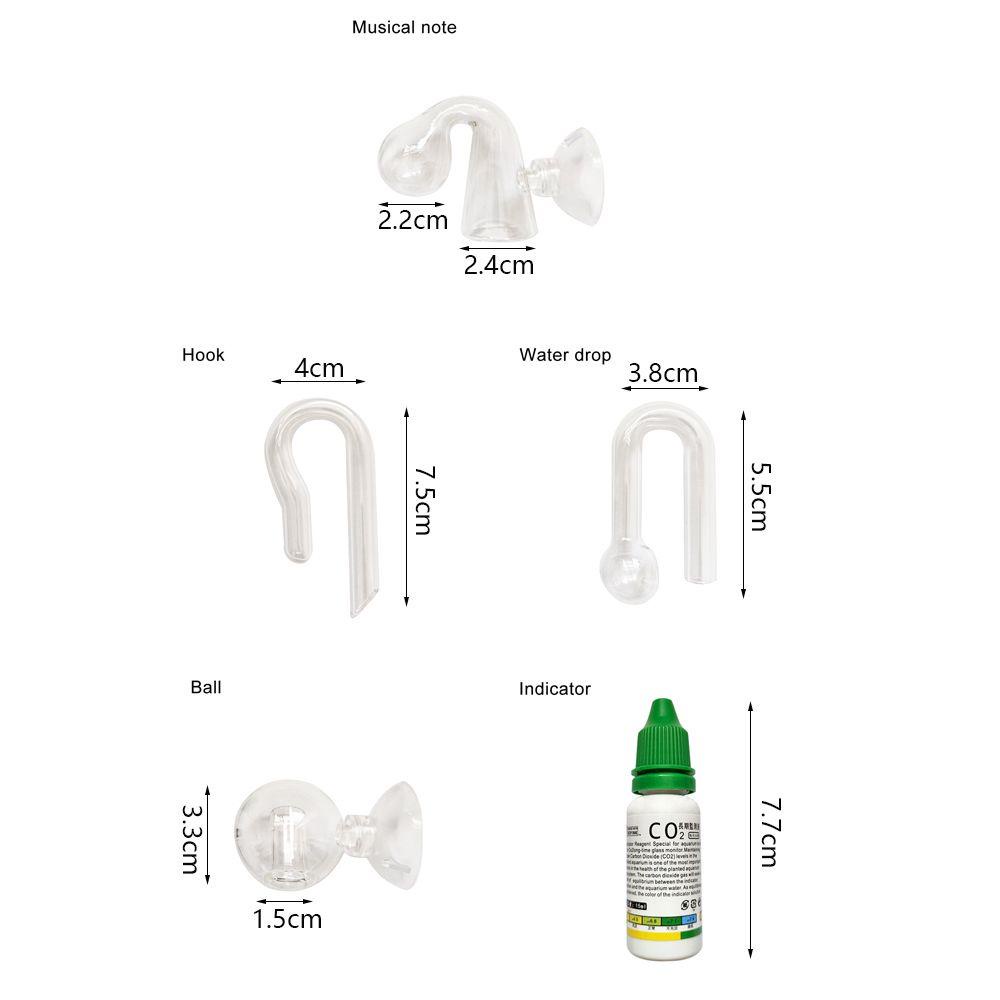 Bộ khuếch tán co2 dalton máy kiểm tra cỏ màn hình bể cá chỉ báo co2 cho cây thủy sinh máy kiểm tra giọt thủy tinh