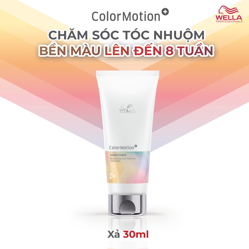 Dầu Xả Wella Color Motion Dành Cho Tóc Nhuộm, Phục hồi chất lượng bề mặt tóc 30ml-200ml