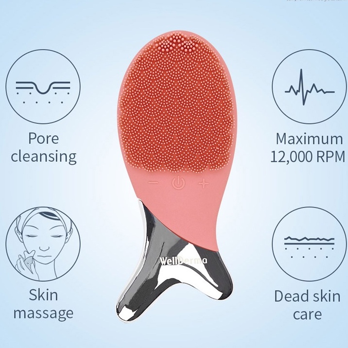 Máy Rửa Mặt Hình Cá Wellderma Cleansing Fish Hàn Quốc