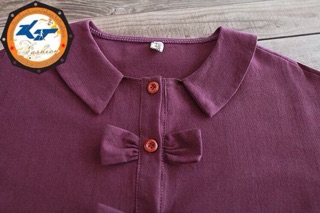 ĐẦM BABYDOLL TÍM 3 NƠ