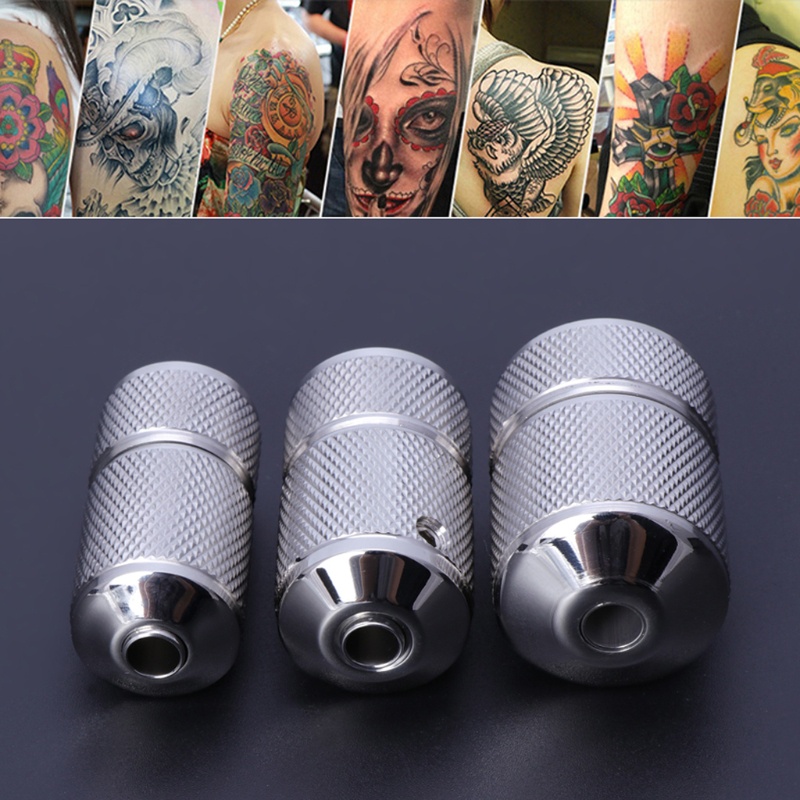 [Hàng mới về] Tay cầm máy xăm bằng thép không gỉ 22 / 25 / 30mm tùy chọn