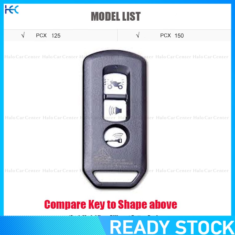 【Ready Stock】100% Genuine Leather Key Cover For Honda Pcx Sh 125 150 Motorcycle Scooter Remote-3 Buttons-keychain