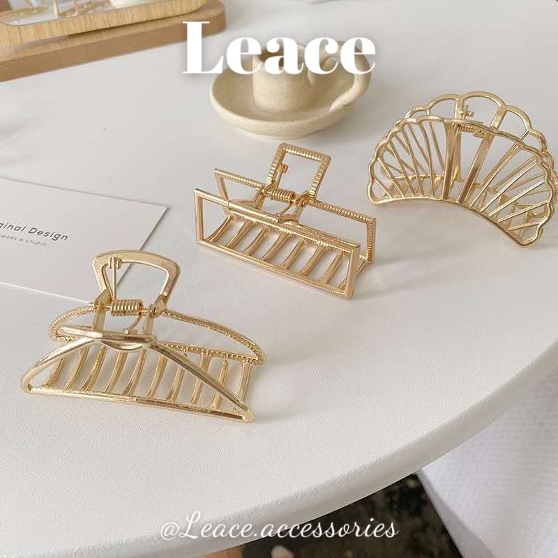 Kẹp tóc, cặp tóc càng cua kim loại phong cách Hàn Quốc HDC014-019 Leace.accessories