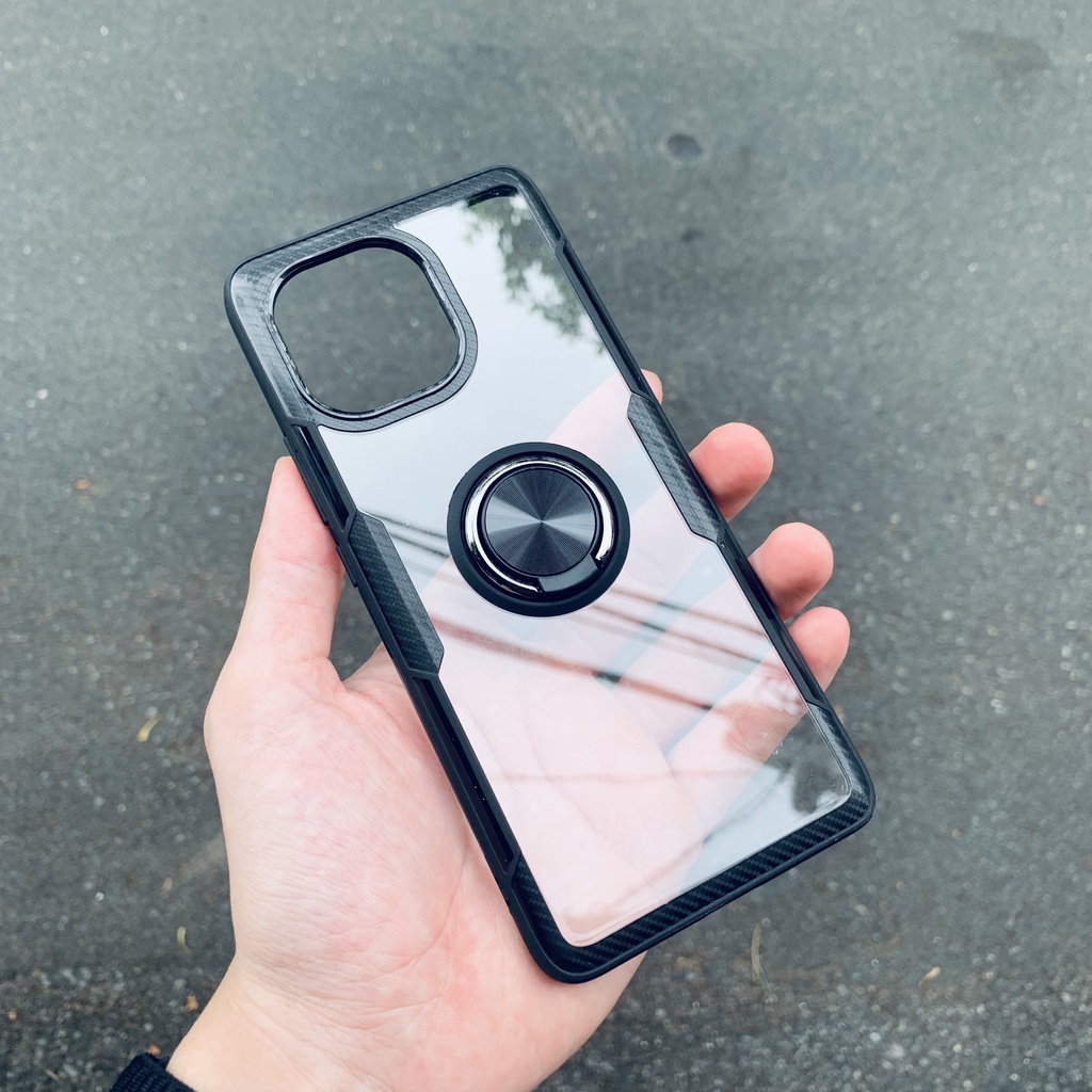 Ốp lưng Xiaomi Mi 11,Redmi K30 5G chống sốc Ring Case có giá đỡ xem phim,chống ố vàng mặt lưng,hạn chế va đập