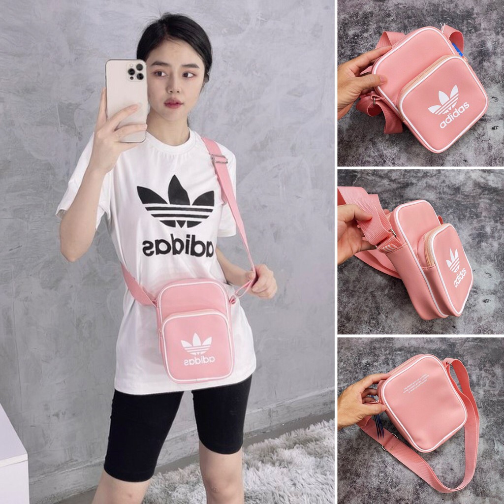 ⚡️ Túi Đeo Chéo Minibag Adi.das Classic Mini Bag - Pink HÀNG XUẤT DƯ FULL TEM TAG