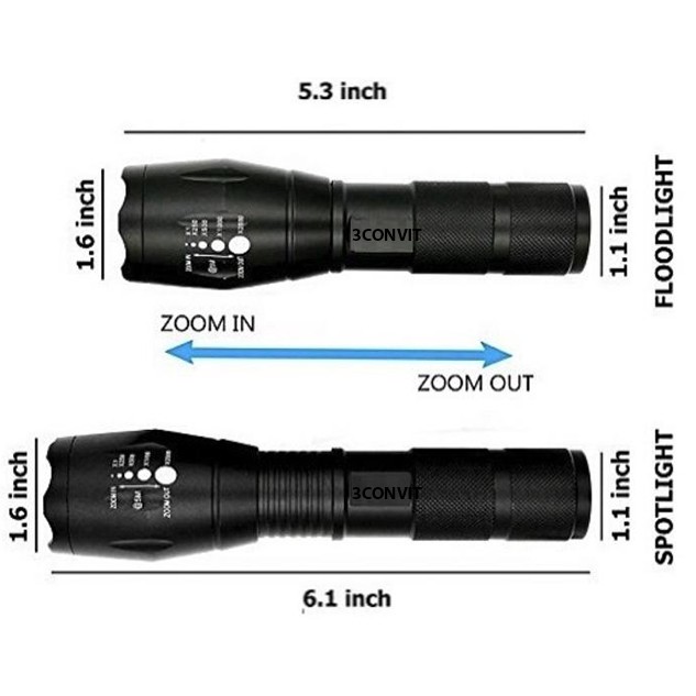 ĐÈN PIN SIÊU SÁNG ULTRA FIRE A100-XML T6