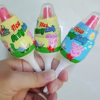(1 cái)kẹo mút bình sữa chấm chấm bột c thái lan
