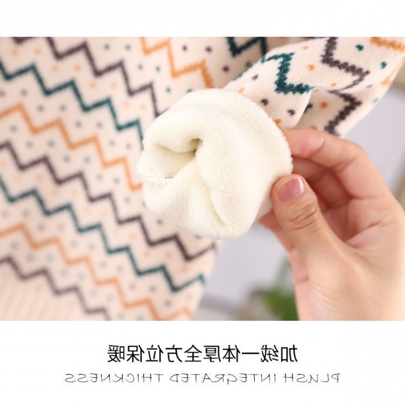 Áo len lót lông nhung dày ấm cho bé