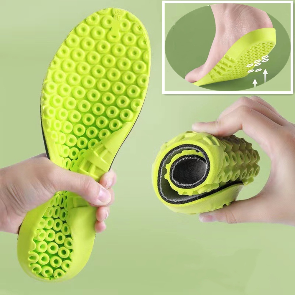 Set 2 Miếng Lót Giày Thể Thao Hỗ Trợ Chỉnh Hình Thoáng Khí Cho Nam Nữ