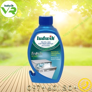 Dung dịch vệ sinh máy rửa chén bát ludwik chai 250ml