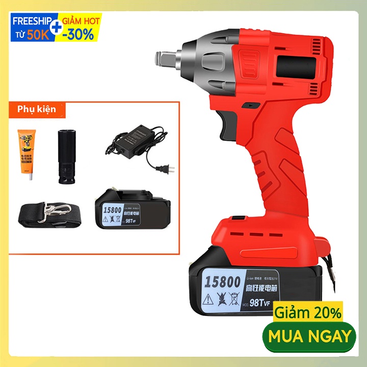 Máy siết mở ốc, bulong ô tô cao cấp Ketewe Pin 10 Cell