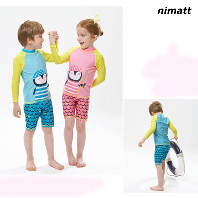 Bộ Đồ Bơi Dài Tay Chống Nắng Cho Bé Từ 5-12 Tuổi wetsuit pant year old