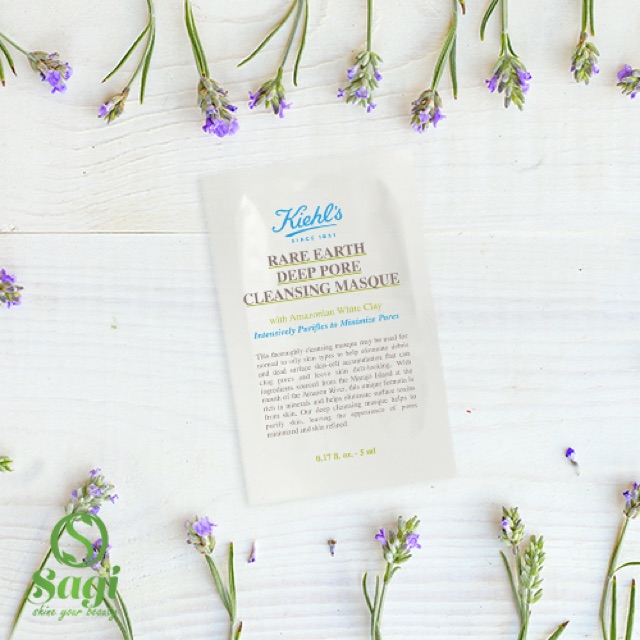 Mặt Nạ Đất Sét Kiehl’s Rare Earth Deep Pore Cleansing Masque dạng gói