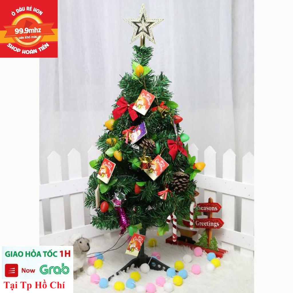 Cây Thông Noel Mini Để Bàn Trang Trí Giáng Sinh Đầy Đủ Phụ Kiện Cây Thông Cao 60CM Trang Trí Noel Kệ Tivi Phòng Khách