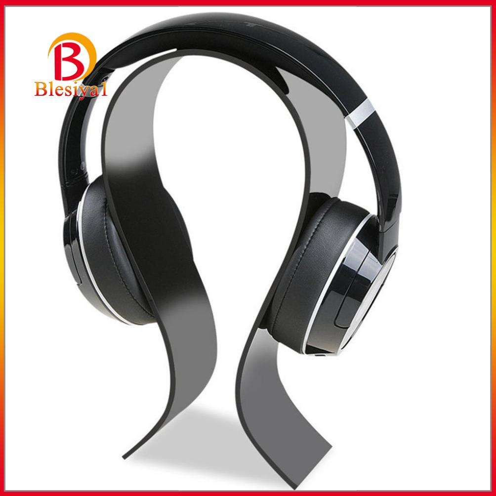 [BLESIYA1]DJ Headset Stand Arch Headphone Earphone Display Holder Hanger Rack Clear