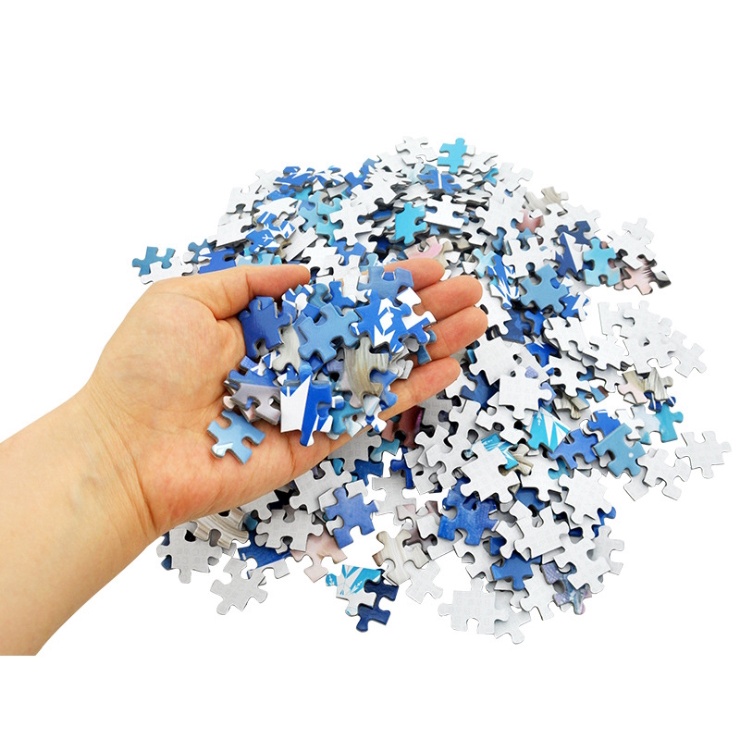 Bộ tranh ghép xếp hình 500 miếng Puzzle cao cấp Disney chủ đề công chúa băng giá frozen,spider man, avengers bản thú vị