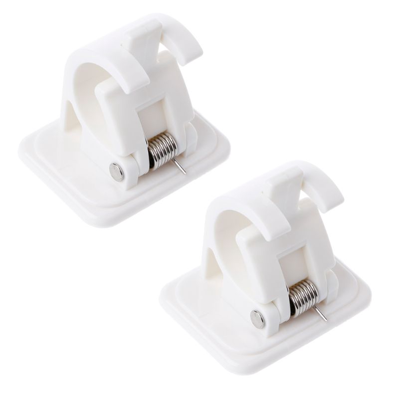 Set 2 Móc Treo Rèm Cửa Gắn Tường Tự Dính Tiện Dụng