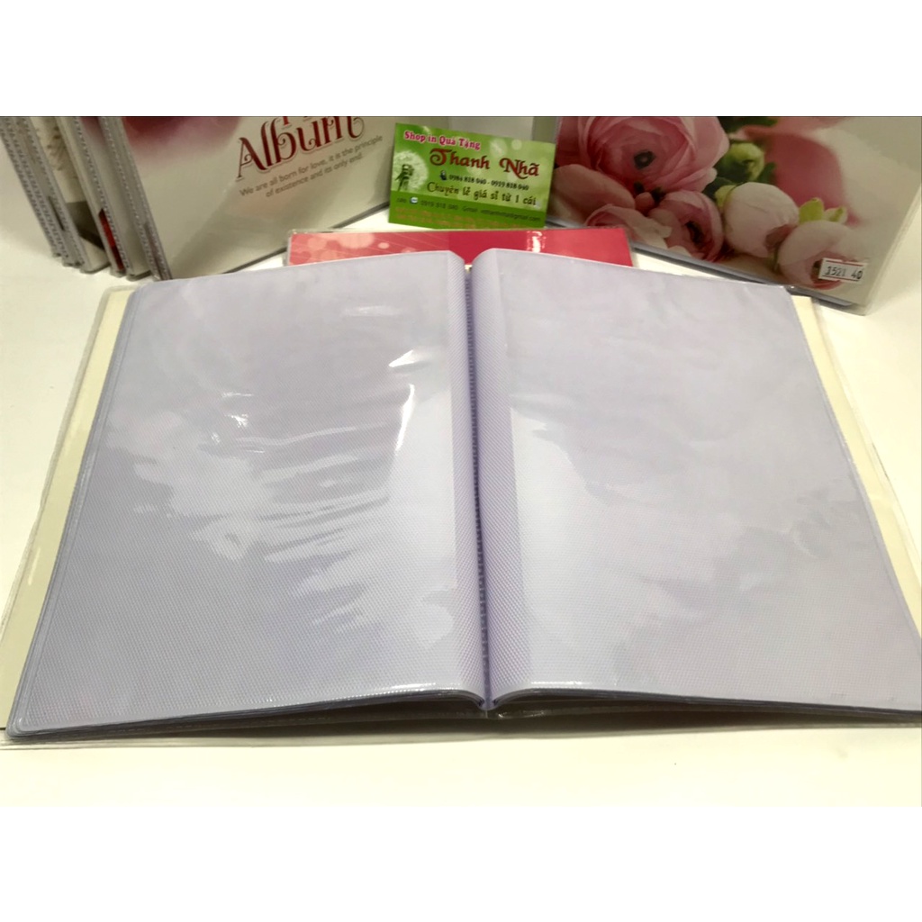 Album ảnh 15x21cm  bìa dẻo ( Lưu trữ được 40 hoặc 60 ảnh)