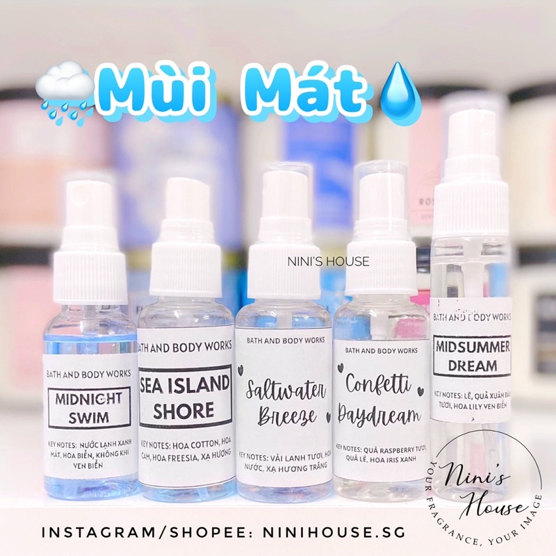 🌸Sample 30ml🌸 Xịt thơm toàn thân body mist BBW | Thế Giới Skin Care