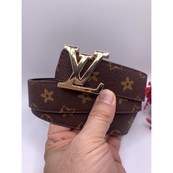 Thắt lưng họa tiết nâu,Dây nịt da khóa vll cao cấp - Đẳng cấp doanh nhân việt 2022