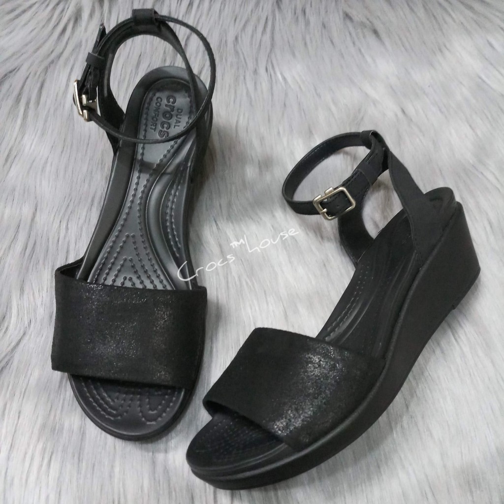 (Chính hãng) Sandal xuồng crocs leigh ann 5 phân chính hãng êm chân, sandal cross nữ - crocs house