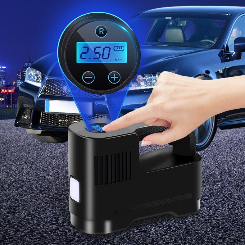 Bơm Lốp Xe Không Dây Công Suất Lớn, Đa Năng Dùng Bơm Ô Tô, Xe Máy, Xe Điện, Xe Đạp, Bơm Bóng,Tự Ngắt Khi Bơm Đầy
