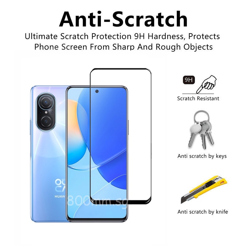Kính Cường Lực Bảo Vệ Toàn Màn Hình Cho Huawei Nova 11i 11 Ultra 10 9 8 7 Pro SE 8i 7i Kèm Phụ Kiện