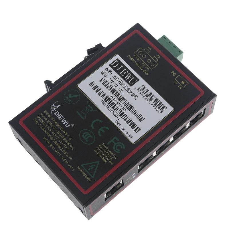 Công Tắc IWO 5 Cổng Din-Rail 10 / 100 / 1000Mb 1G Rj45