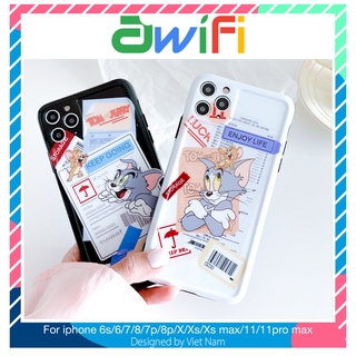 Ốp iphone - Ốp lưng imd new Tom và Jerry nhãn dán 6/6s/6splus/7/8/7plus/8plus/x/xs/xsmax/11/11promax - Awifi Case