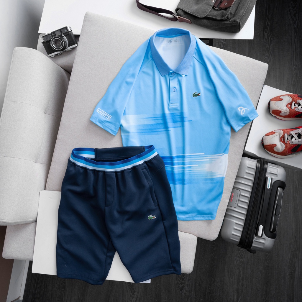 Bộ thể thao nam, đồ bộ thể thao nam, áo tennis, cầu lông La coste đủ màu - Chất vải Thái cao cấp, bền màu