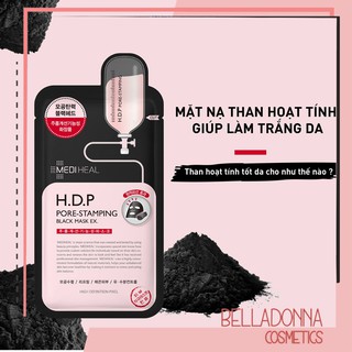 Mặt Nạ Than Hoạt Tính cao cấp Mediheal H.D.P Pore-Stamping Charcoal-Mineral Mask 25ml