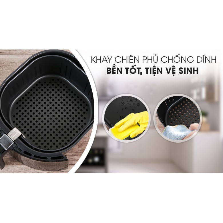 Nồi chiên không dầu Kangaroo KG55AF1A 5.2 lít Hàng chính hãng