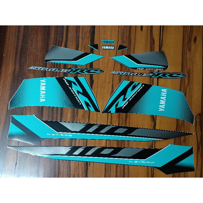 Bộ tem Sirius RC 2018 màu xanh new