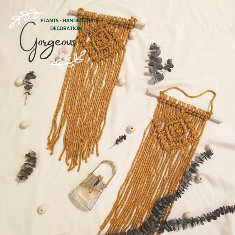 Mành treo -Rèm treo tường Macrame mini 20*30cm decor