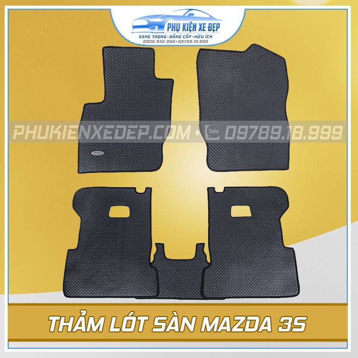 Thảm lót sàn ô tô KataCAO CẤP cao su Thái Lan cho xe Mazda CX9/CX8/CX5/BT-50/Mazda 6/3S/Mazda 3/Mazda 2