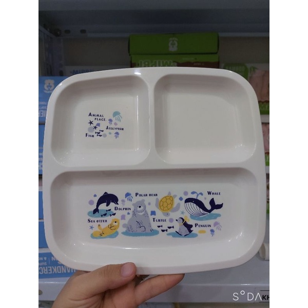 Khay ăn dặm cho bé 3 ngăn