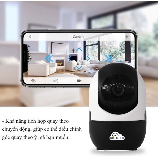 CAMERA Wifi IP VITACAM C800 2Mpx - Công Nghệ AI thông minh.