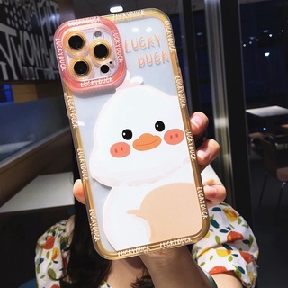 Ốp lưng iphone samsung xiaomi oppo cạnh vuông JM CASE Vịt Vàng Lucky Duck Cute jmcase