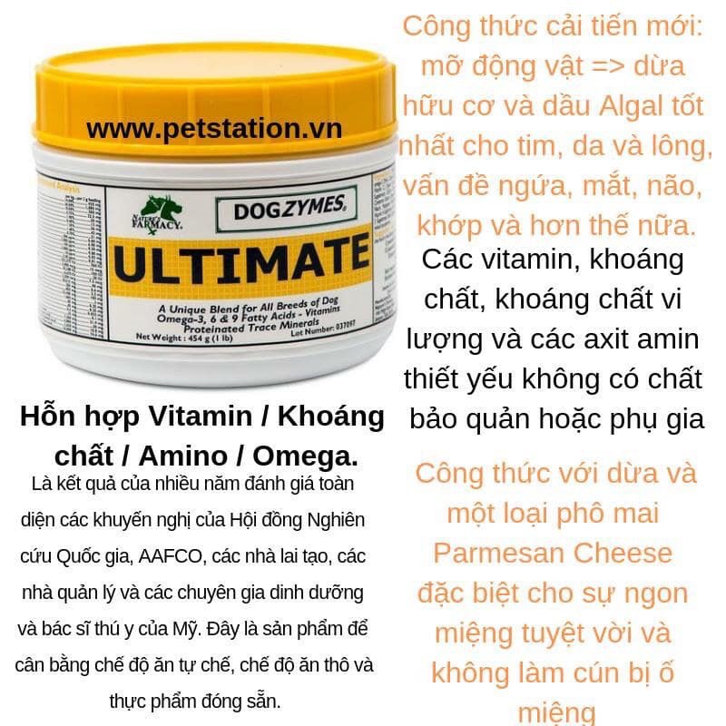 Vitamin khoáng cho chó Ultimate 227gr - Dogzymes