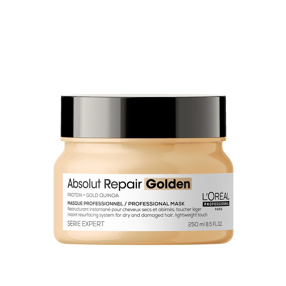 Mặt nạ nhũ vàng phục hồi hư tổn toàn diện L'Oréal Professionnel Absolut Repair Golden 250ml