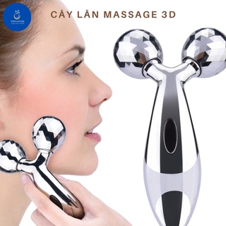 Cây lăn mát xa mặt 3d giúp thon gọn nâng cơ mặt topnature hxclmx3d
