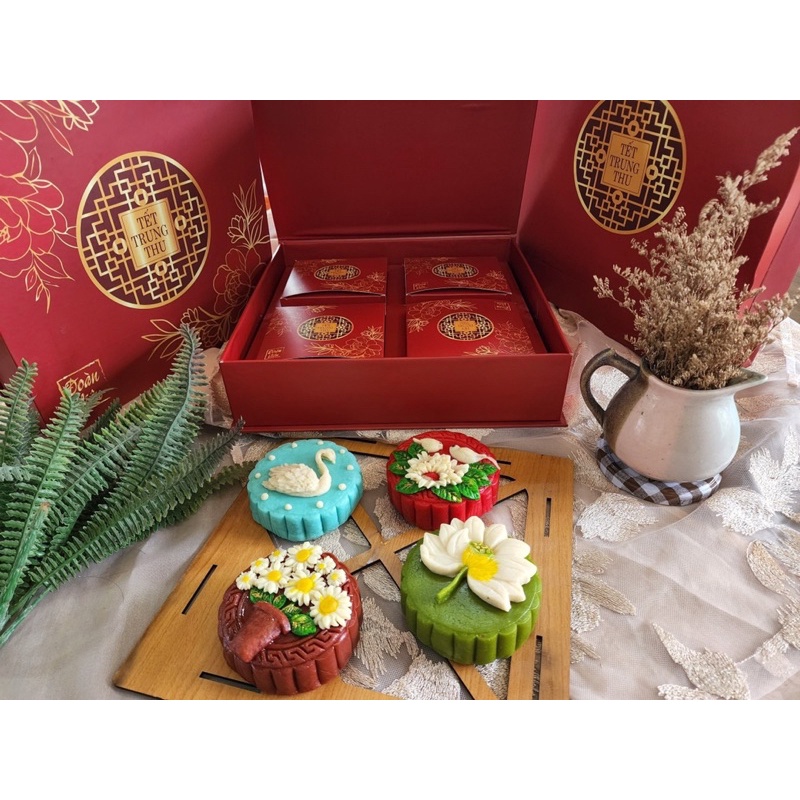 Bánh Trung Thu 3D - Hiện đại màu - truyền thống các loại