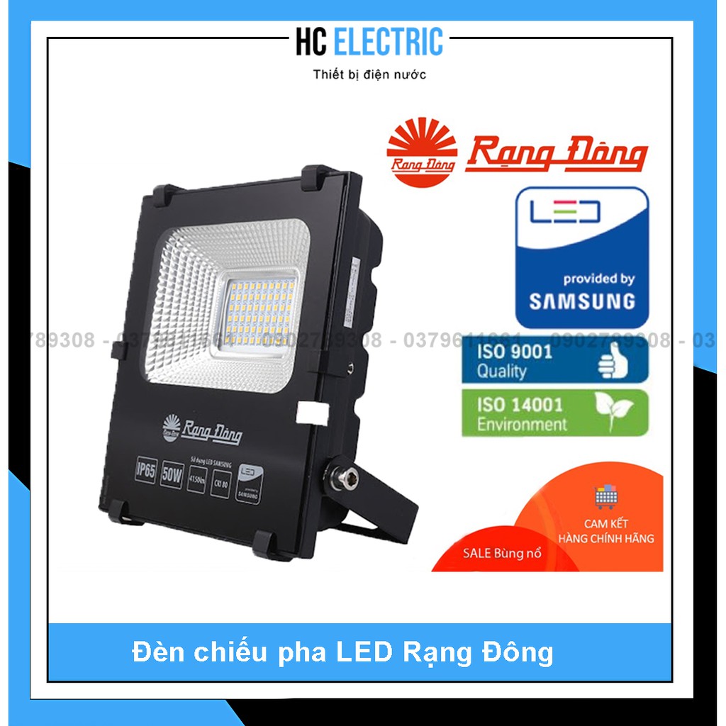 [ Chip Samsung ] Đèn chiếu pha LED Rạng Đông -10W - 20W - 30W - 50W
